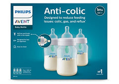 Philips Avent Anti-colic Baby Bottle with AirFree Vent, 9oz, 3 pack, SCY703/03