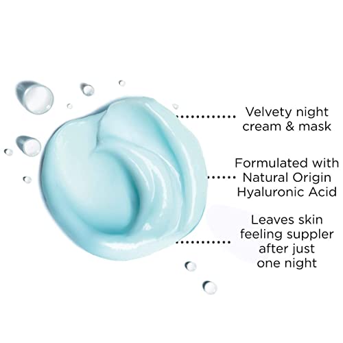 Vichy Aqualia Thermal Night Spa Replenishing Anti Fatigue Night Cream and Face Mask with Hyaluronic Acid, 2.54 Fl Oz