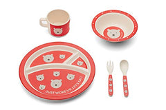 Red Rover 20019 Polar Bear Children's Dinner Set 5-Piece Multicolor