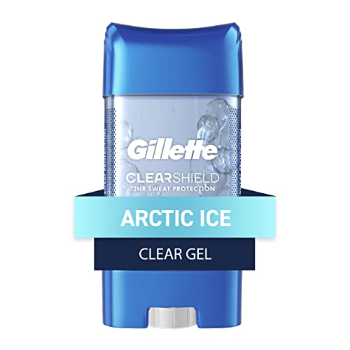 Gillette Antiperspirant Deodorant for Men, Clear Gel, Arctic Ice, 72 Hr. Sweat Protection,108 grams