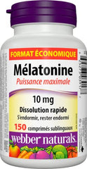 Value Size Melatonin, 10 mg, 150 Sublingual Tablets