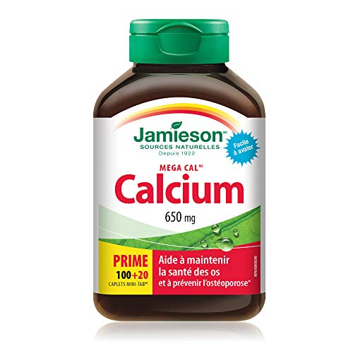 Jamieson MegaCal Calcium 650mg 100+20 Tablets