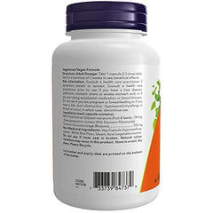NOW Supplements Silymarin Milk Thistle Extract 150mg Capsules, 120 Count