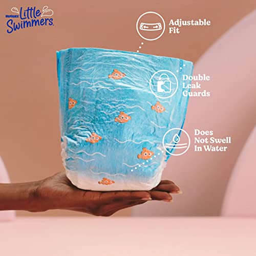 HUGGIES Swim Diapers, Size 3 Small, Huggies Little Swimmers Disposable Swimpants, 20 ct
