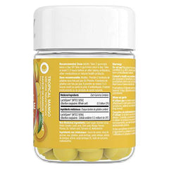 OLLY Probiotic Supplement Mango Chewable Gummy to support gut health with Tropical Mango and other natural flavours 50 gummies