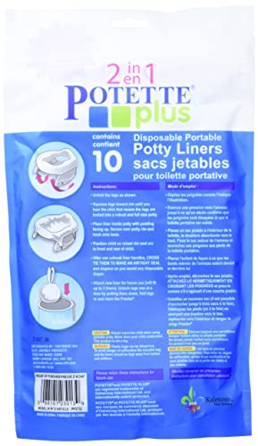 Kalencom Potette Plus 10 Piece Potty Liners, White