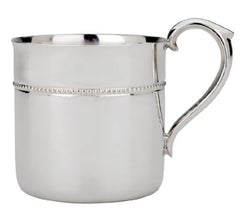 Reed & Barton Royal Bead Silverplate Baby Cup, 0.30 LB, Metallic