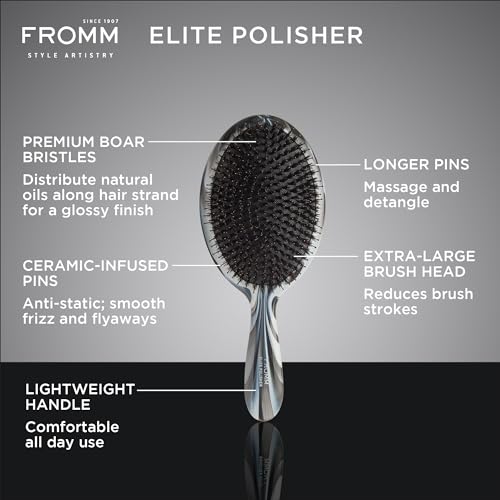 Fromm Elite Polisher Boar Bristle Brush