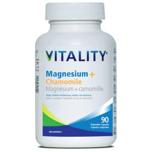 VITALITY Magnesium + Chamomile - Capsules - 90 Vegetable Capsules