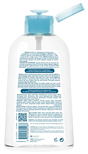 Bioderma ABCDerm H2O Baby Skin Care, 1000.0 ml (Pack of 1)