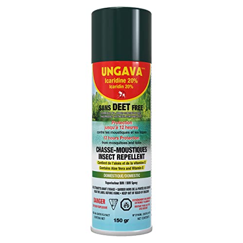 Ungava Icaridin 20% Insect Repellent – DEET Free 12-Hour Mosquito and Bug Stick (150 g (pack of 1))