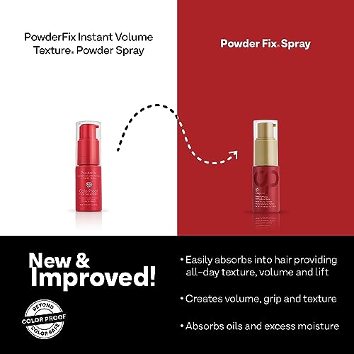 Colorproof Powder Fix Spray 0.4oz - For Fine or Flat Hair, Root Volumizing & Texturizing Powder Puff Spray, Sulfate-Free, Vegan