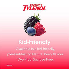 Children’s Tylenol Easy Dissolve Natural Wild Berry Acetaminophen Powder - Kids Pain Relief, 160 mg Acetaminophen