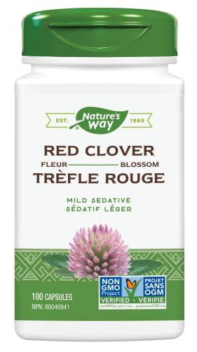 Nature's Way Red Clover Blossoms Health Supplement, 100 Count