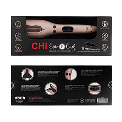 CHI Spin N Curl Special Edition Rose Gold Hair Curler 1 inch. Ideal for Shoulder-Length Hair between 6-16 inches.