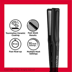 Revlon Ceramic Flat Iron - Fast Sleek Results - 1 inch