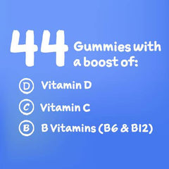 Emergen-C Immune+ Junior Vitamin C Gummy Supplement, Kid's Vitamins Fun-tastic Fruit Flavour, 44 Gummies