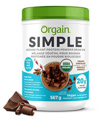 Orgain Nutrition Simple Organic Plant Protein Powder - Creamy Chocolate 1.25 LB