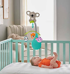 Fisher-Price 3-in-1 Soothe & Play Mobile For Use On Cribs And Strollers With Take-Along Toy For Babies From Birth And Up