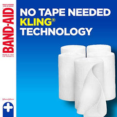 Johnson's Red Cross Brand Hospital Grade Rolled Kling Gauze Bandage, 10 cm