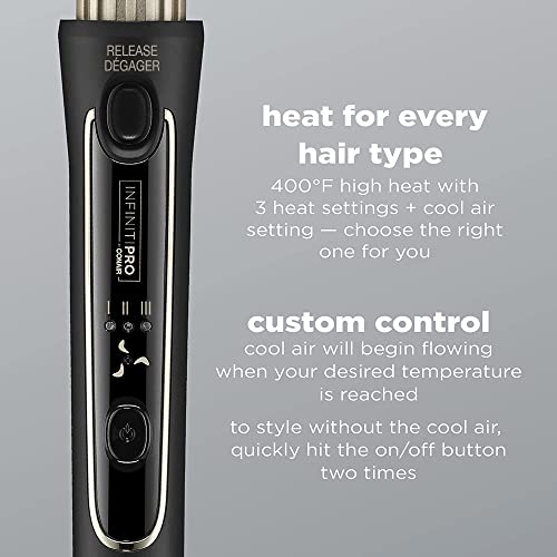 InfinitiPRO by Conair CD2112C Cool Air Styler for Cascading Waves, Black