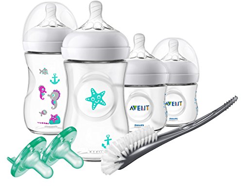 Philips Avent Natural Baby Bottle with Natural Response Nipple, Essentials  Baby Gift Set, SCD839/02 