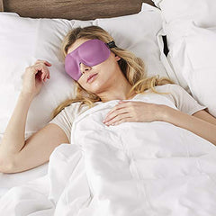 Bucky 40 Blinks Ultralight & Comfortable Contoured, No Pressure Eye Mask for Travel & Sleep, Perfect With Eyelash Extensions - Orchid