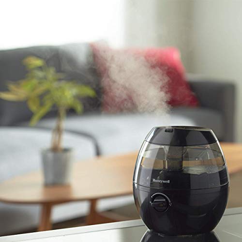 Honeywell HUL520BC MistMate™ Ultrasonic Cool Mist Humidifier, Black, with Adjustable Mist Control, Auto Shut-off, Ultra Quiet Operation, Visible Cool Mist, 0.5-Gallon