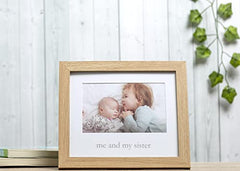 Kate & Milo Me & My Sister Frame, Sibling Keepsake Frame, Baby Nursery Décor Wall Art Picture Frame