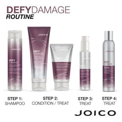 Joico Defy Damage Protective Conditioner, for Dry Damaged Hair, Deep Conditioner, Heat Protectant with Moringa Oil, Sulfate Free