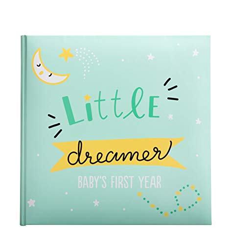 Kate & Milo Little Dreamer Stars Baby's First Year Memory Book, Baby Milestones Photo Album, Whimsical Gender Neutral Baby Gift