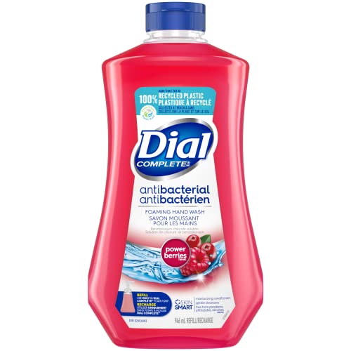 Dial Complete Antibacterial Foaming Hand Wash Refill Power Berries 946 ml Plastic Bank