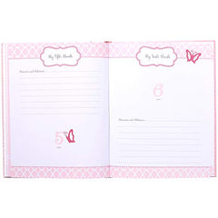 C.R. Gibson Pink and White 'Sweet Baby Girl' Bound First Five Years Baby Book, 64pgs, 10'' W x 11.75'' H