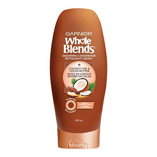 Garnier Whole Blends Coconut Oil & Cocoa Butter, Smoothing Conditioner, 650 mL - Zecoya