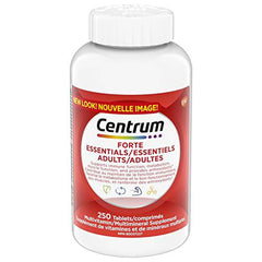 Centrum Adult Forte Essentials Mulitvitamins/Minerals Supplement for Men & Women, 250 Tablets (Packaging May Vary)