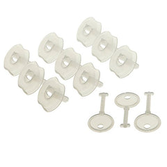 Dreambaby Keyed Outlet Plugs (9 plugs and 3 Keys), White