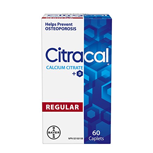 Citracal Calcium Citrate Vitamin D Caplet, 60 Count (Pack of 1)