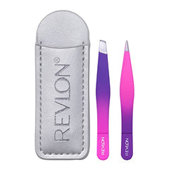 Revlon Mini Hair Removal Tweezer Set, Travel Set, High Precision Tweezers for Men, Women & Kids, Stainless Steel (Pack of 1)