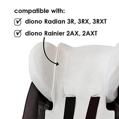 Diono Car Seat Summer Cover, Absorbs Excess Moisture, Compatible With Radian R Series & Rainier Convertible Car Seats, White