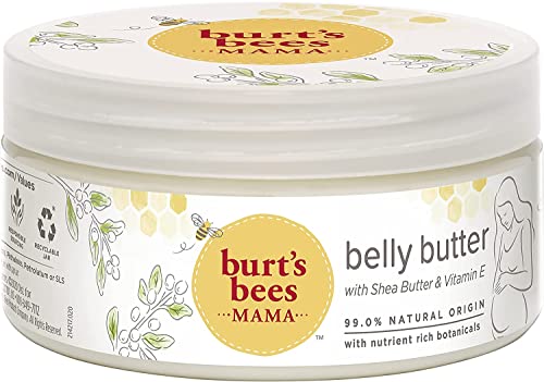 Burt's Bees Mama Bee Belly Butter Fragrance Free Lotion, 99% Natural Origin 185g
