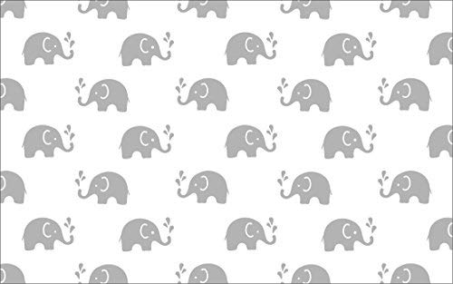 Bacati 2 Piece Elephants Grey Muslin Crib Sheets, Pink