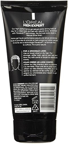 L'Oreal Paris Men Expert Defining Gel, Strong Hold Hair Gel for Men, 150 ML