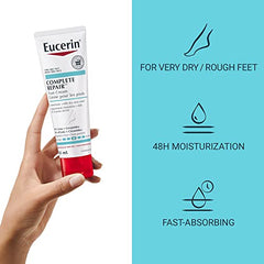 EUCERIN Complete Repair Moisturizing Foot Cream for Very Dry, Rough Skin | Feet Cream, 85mL | 10% Urea Cream | Ceramide Cream | Dry Skin Cream | Fragrance-free Cream | Non-Greasy Cream | Recommended by Dermatologists