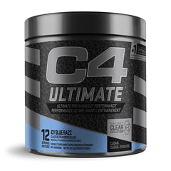 Cellucor C4 ultimate Pre-Workout Powder, Preworkout Supplement Drink for Energy - Icy Blue razz, 12 Servings, Icy Blue Razz, 274 gram