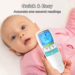 Motorola • CARE 3-in-1 Non-Contact Digital Baby Thermometer Forehead • Baby Food and Baby Body Care Temperature • Body Temperature Thermometer • MBP66N • White