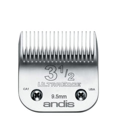 Andis Carbon-Infused Steel UltraEdge Dog Clipper Blade, Size-3-1/2, 3/8-Inch Cut Length (64089)