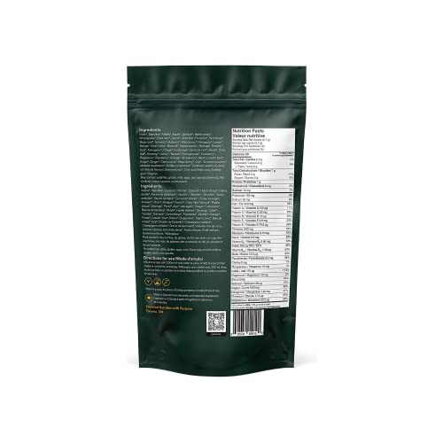 Younited Greens Powder All-In Superfood 53 Premium Organic Food Ingredients - Ultimate Vegetable Powder Alternative - Alkalizing Veggies, Loaded with Phytonutrients - 30 Servings, Citrus Mint Flavour
