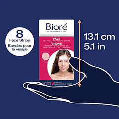 Bioré Deep Cleansing Pore Strips for Instant Facial Pore Unclogging and Blackhead Removal (8 Count)