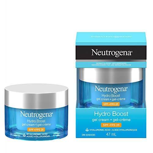 Neutrogena Hydro Boost Gel Face Cream Spf 25 With Broad Spectrum Uva/uvb Hydrating Hyaluronic Acid & Antioxidants, Oil, 47 ml (Pack of 1)