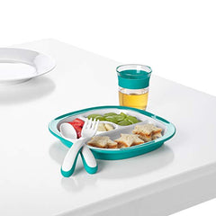 OXO Tot Fork and Spoon Training Set, Teal